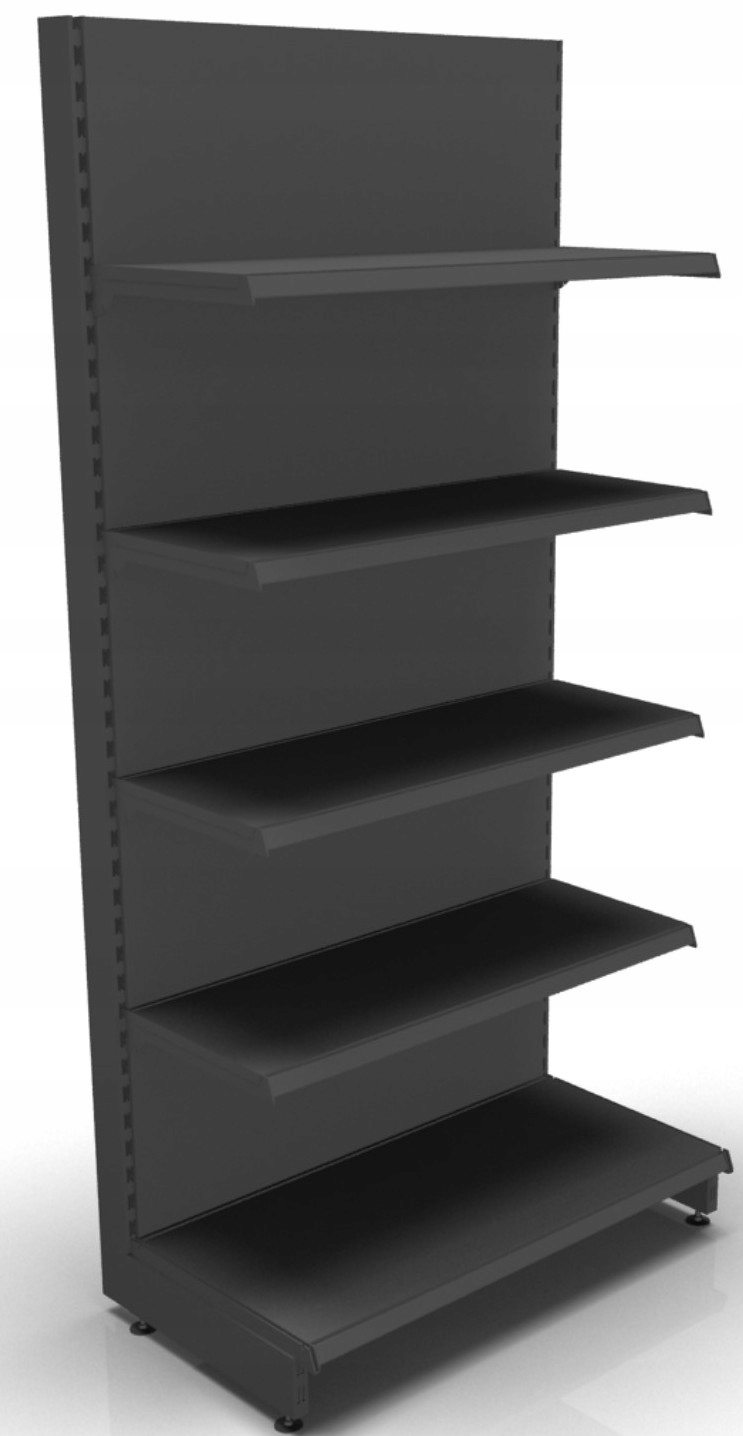 GONDOLA!REGAŁY SKLEPOWE!METALOWE!EDEN RAL 9001 Szerokość mebla 100 cm