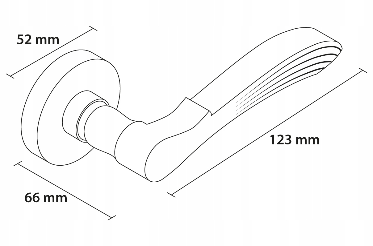 czarna klamka CLASSICA komplet z rozetami klucz Rodzaj Klamka wewnętrzna