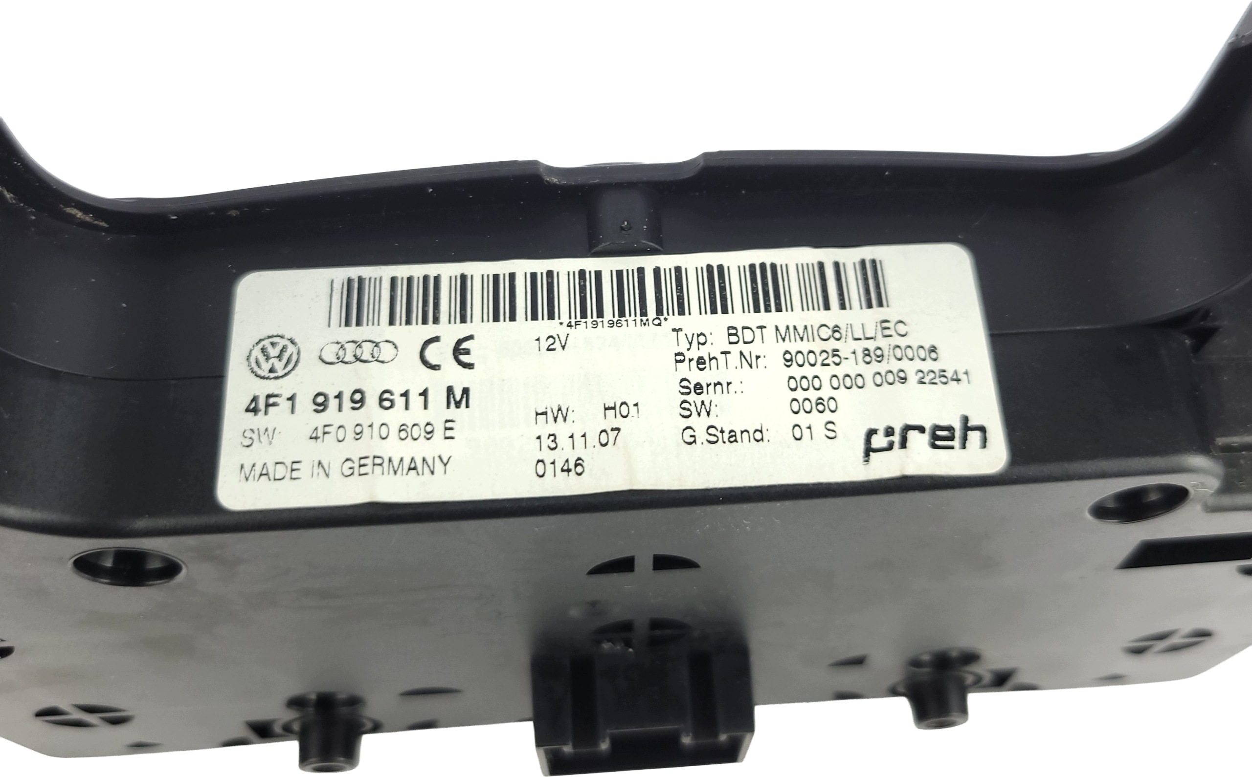 AUDI A6 C6 PANEL central radio navigation devices of control MMI 2G 4F1919611M
