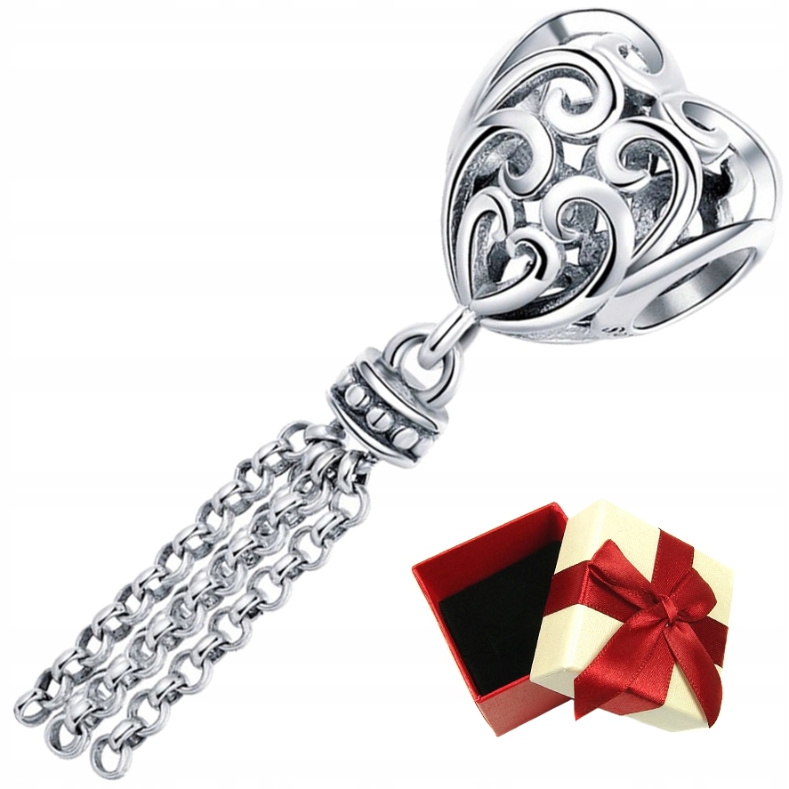 

Charms Serce Ażur do Pandora srebro 925 zawieszka
