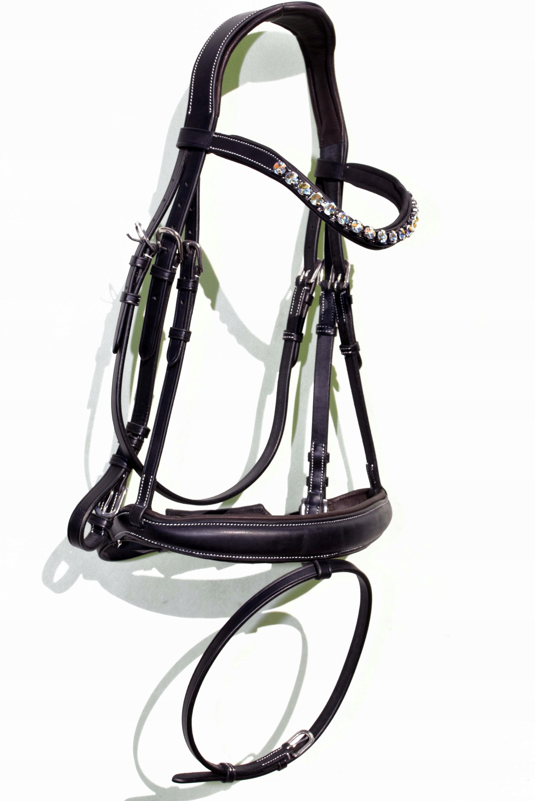 Ogłowie Anatomiczne Profilowane Skóra Premium Roz. Full