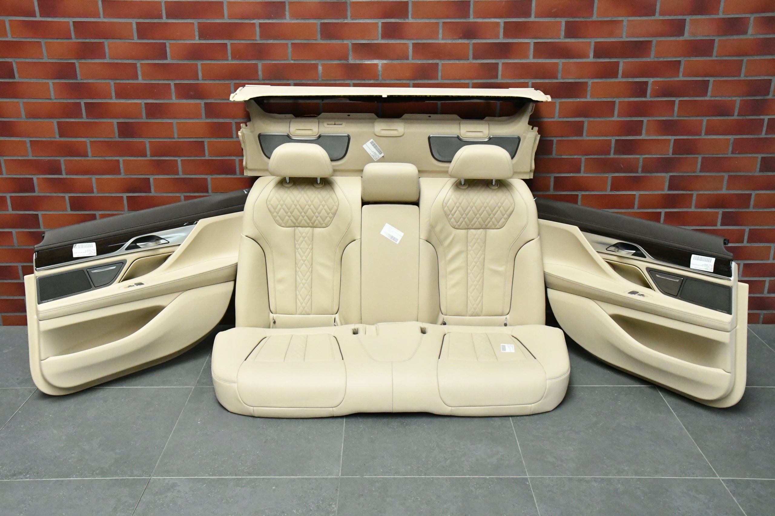 Sitze mitte innere BMW 7 G12 NAPPA CANBERRA BEIGE Sitze KOMFORT