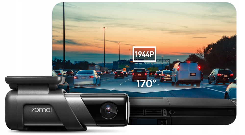 70MAI M500 Kamera 128GB + KIT UP03 + TPMS + POMPKA Kąt widzenia 170°