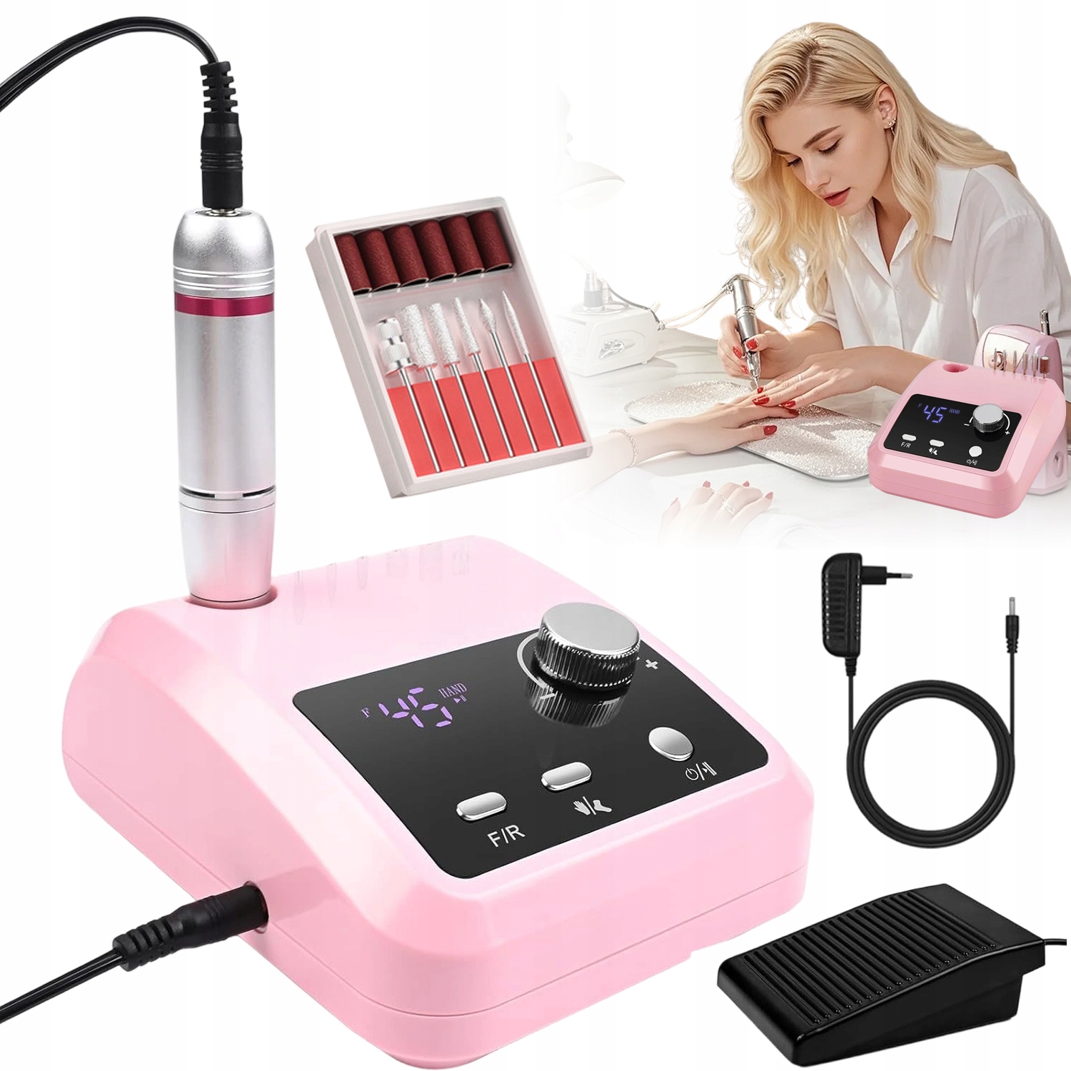 Elektrická Sada Pilníků Na Nehty, Profesionální Vrtačka Na Nehty