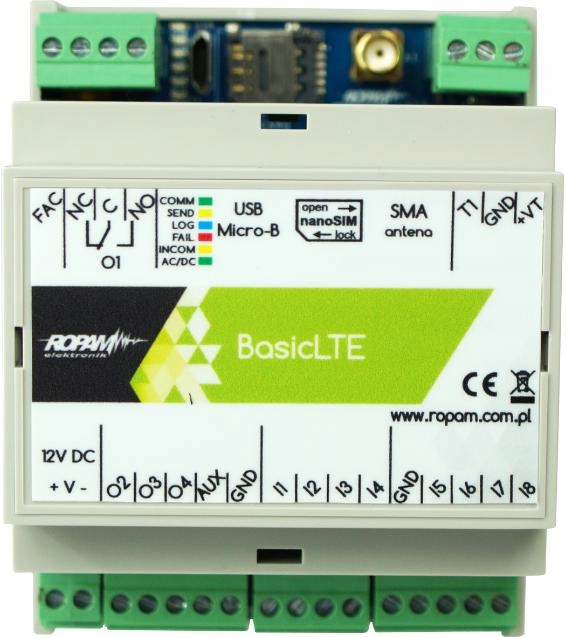Modul Ropam Basic4G-D4M pre oznamovanie a ovládanie Lte