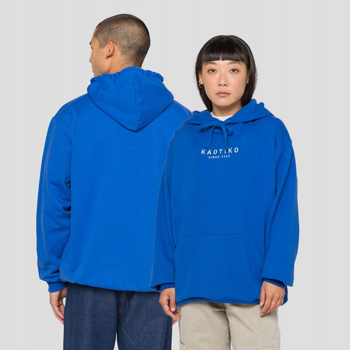 Mikina s kapucí Kaotiko Vancouver M, modrá, Městská