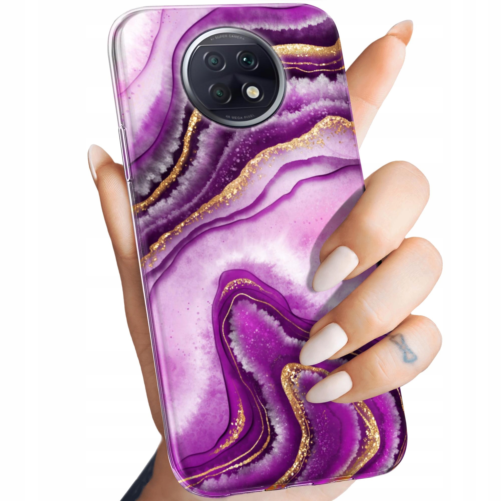 

Etui Do Xiaomi Redmi Note 9T 5G Różowy Marmur Róż