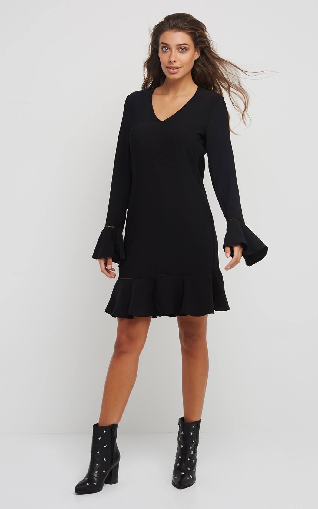 Supertrash Šaty elegantní černá S 36