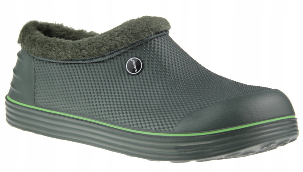 KALOSZE damskie gumowce piankowe KRÓTKIE OCIEPLANE OLIWKA R. 39