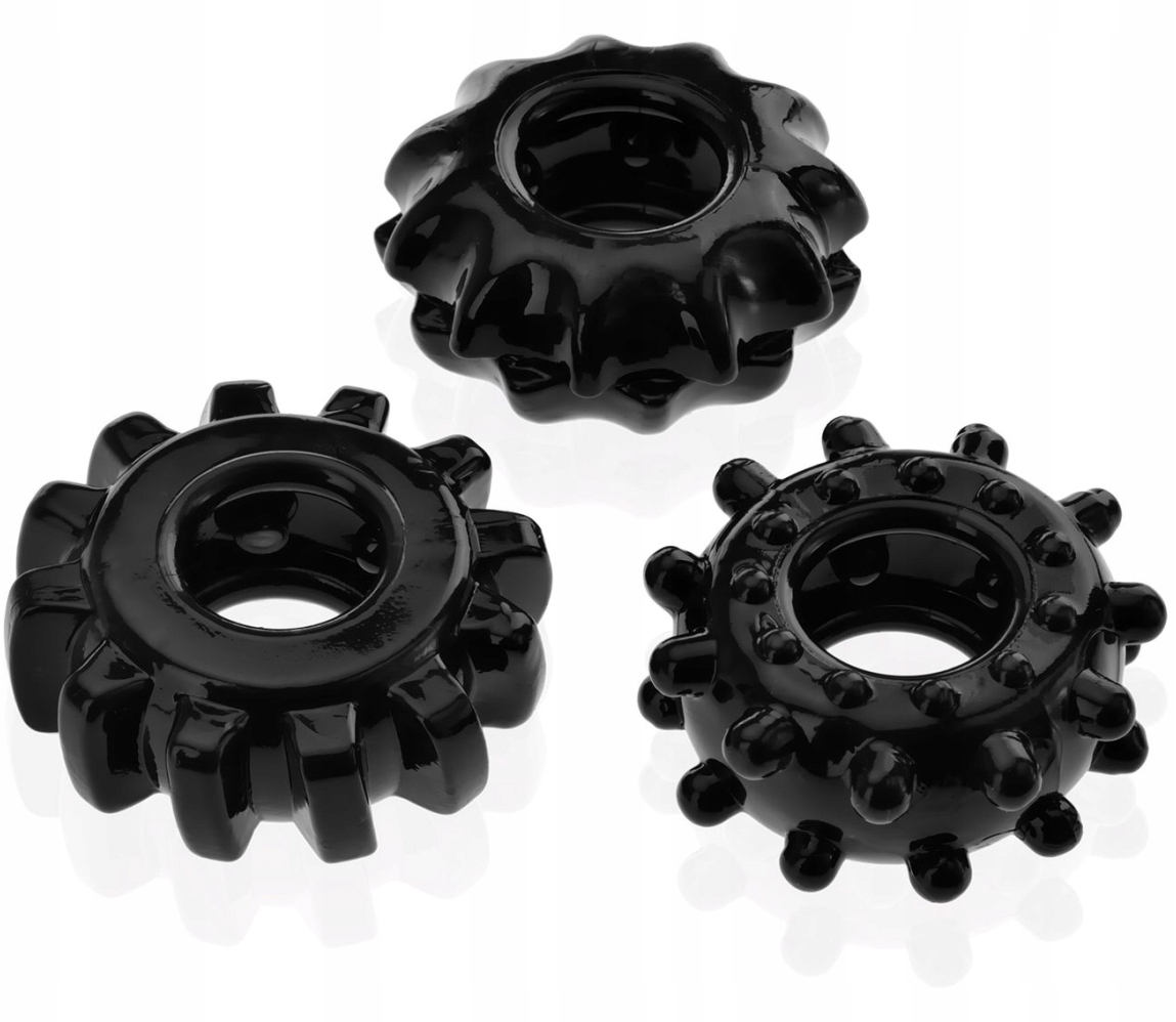 

3X Solidny Cockring Pierścień Erekcyjny Na Penisa