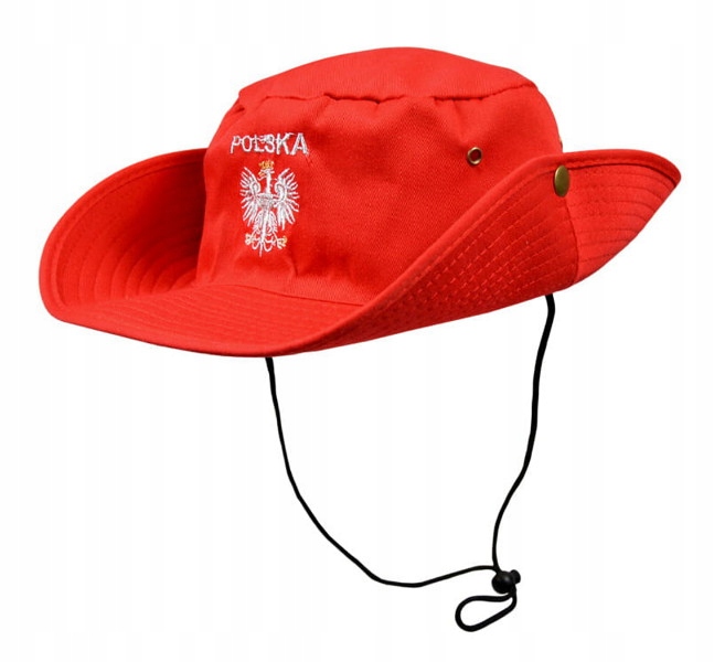 Ковбойская шляпа бело-красная