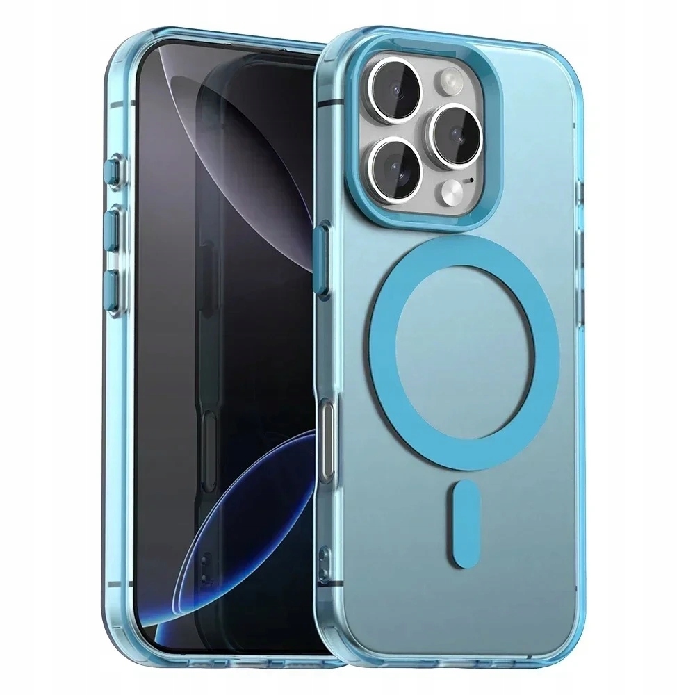 Techsuit CandyCase MagSafe etui ochronne na iPhone 16 Pro niebieskie