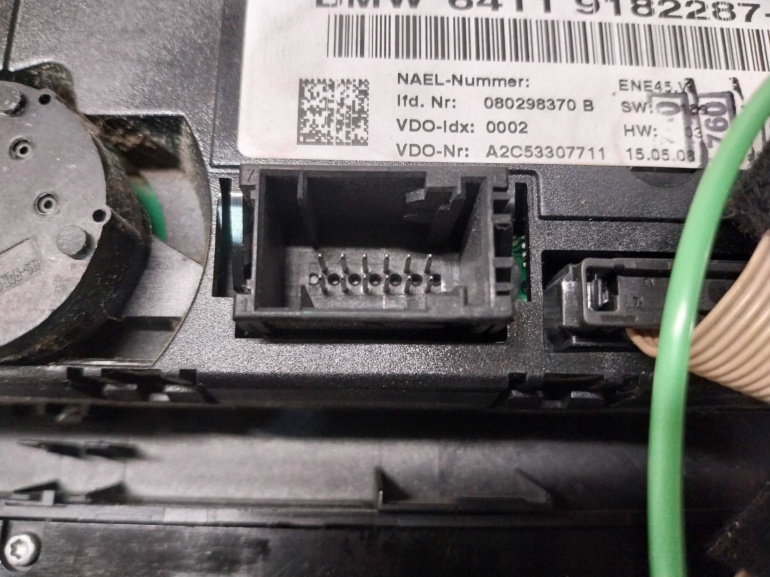 PANEL Bedienteil des lüfters klimaanlage 9182287 BMW E87 E90 E91 E92