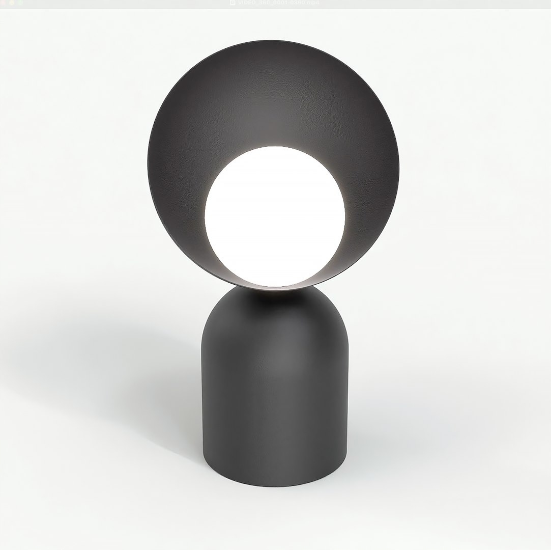 Stolová lampa Boto LN1 v čiernej farbe moderný dizajn