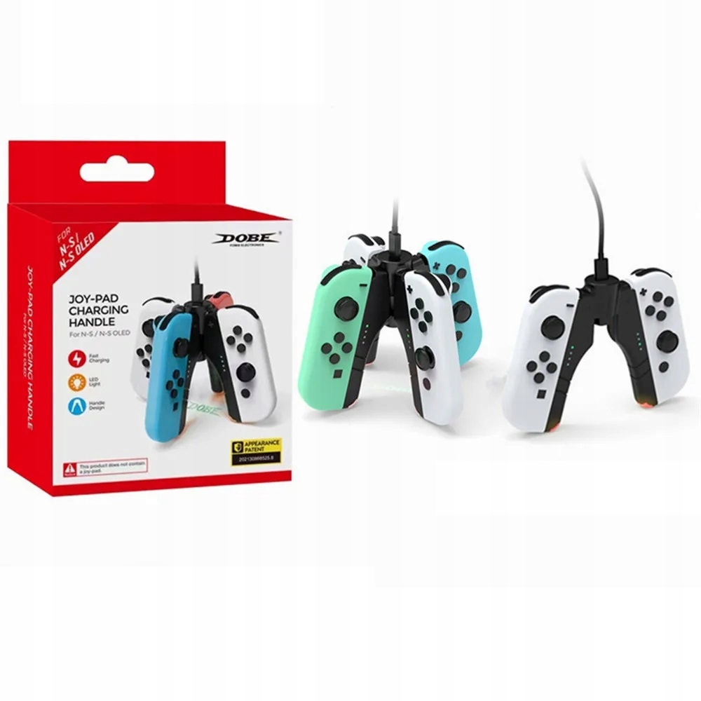 2x Uchwyt ładujący Grip Joy-Con Nintendo Switch / OLED Handgrip Ładowarka