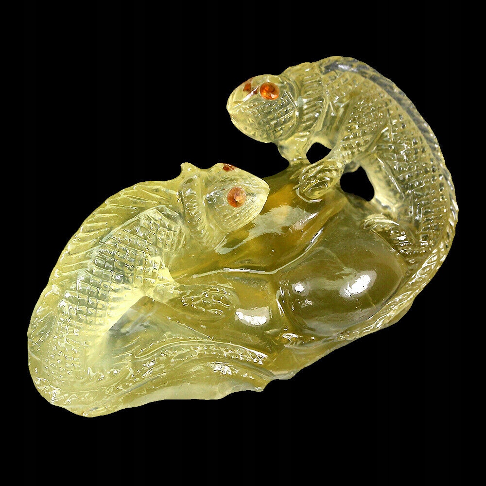 Přírodní kámen 224.32ct citronový křemen leguána
