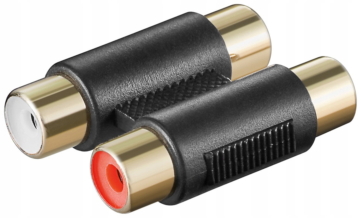 

Podwójny adapter cinch 2 x gniazdo pozłacany