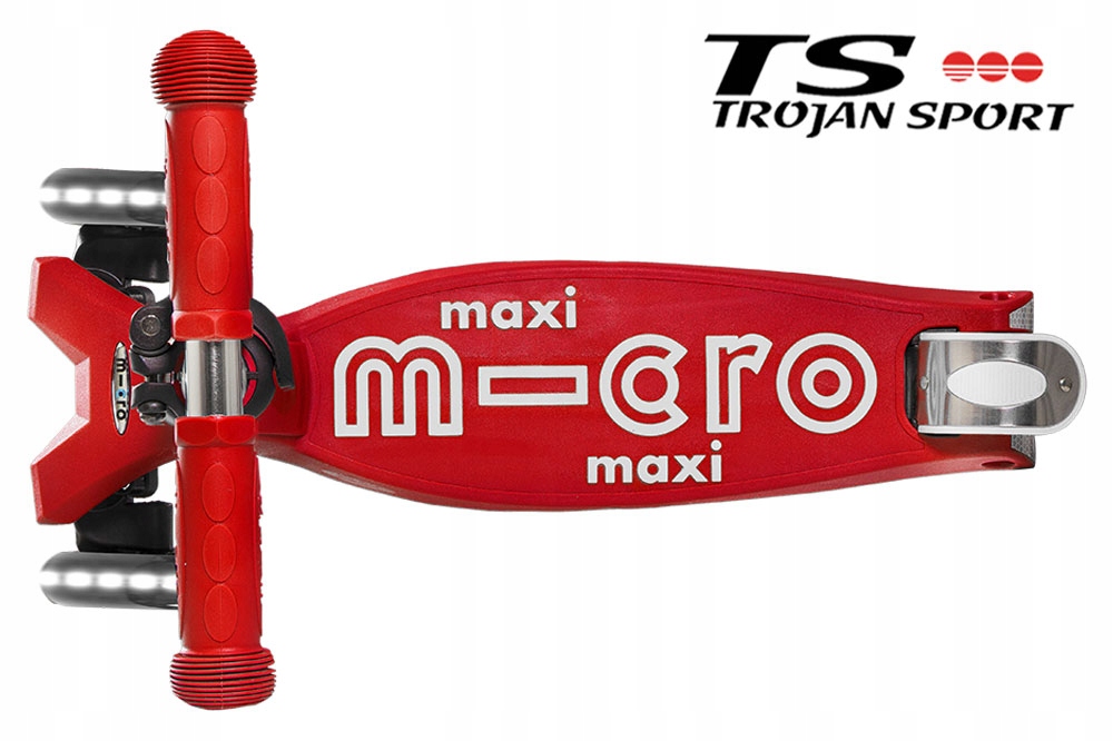 HULAJNOGA MAXI MICRO DELUXE LED RED MMD068 Koła Kauczukowe
