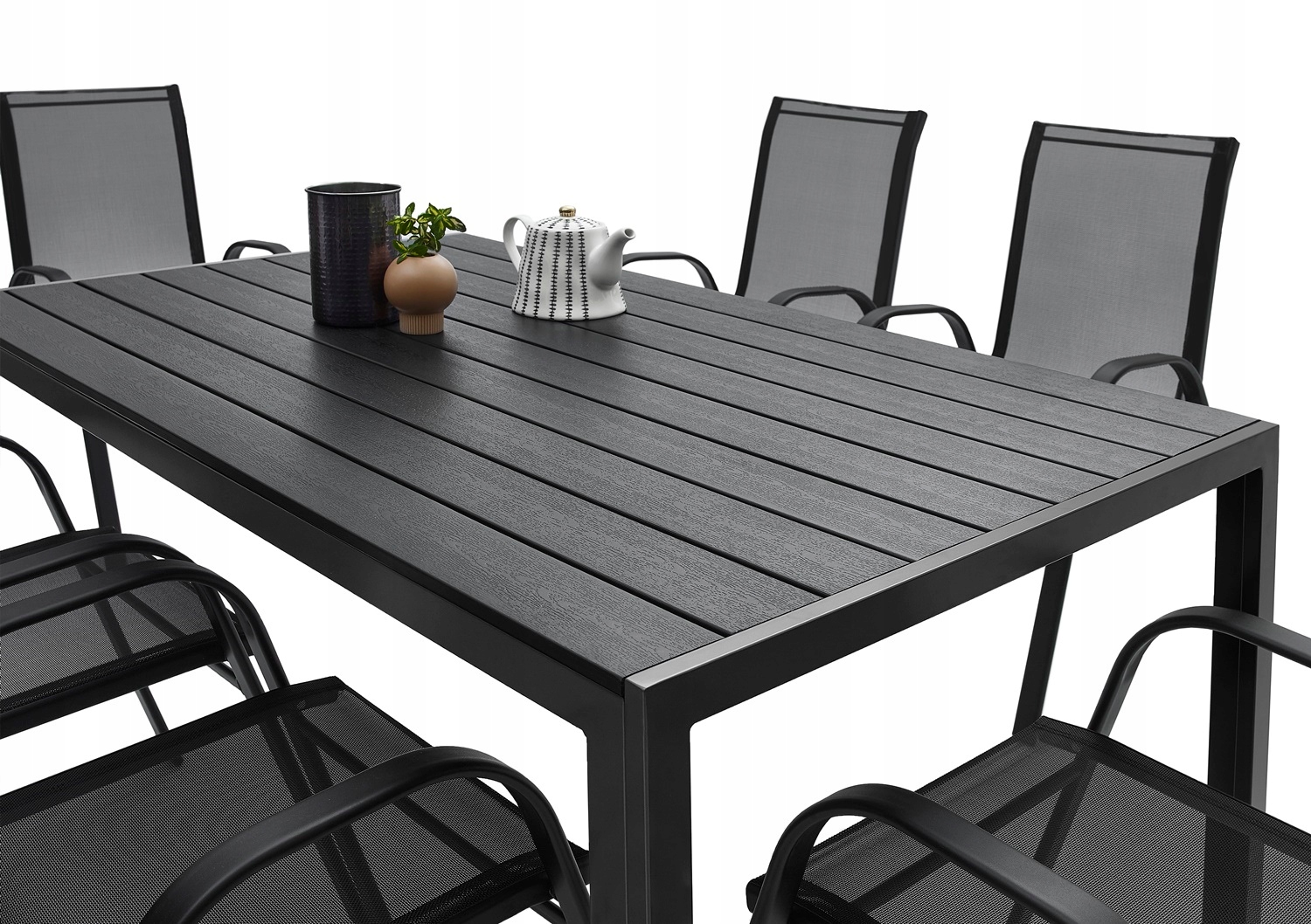 MEBLE OGRODOWE ZESTAW STÓŁ 6+1 NA TARAS BALKON Producent MAT-COMPANY