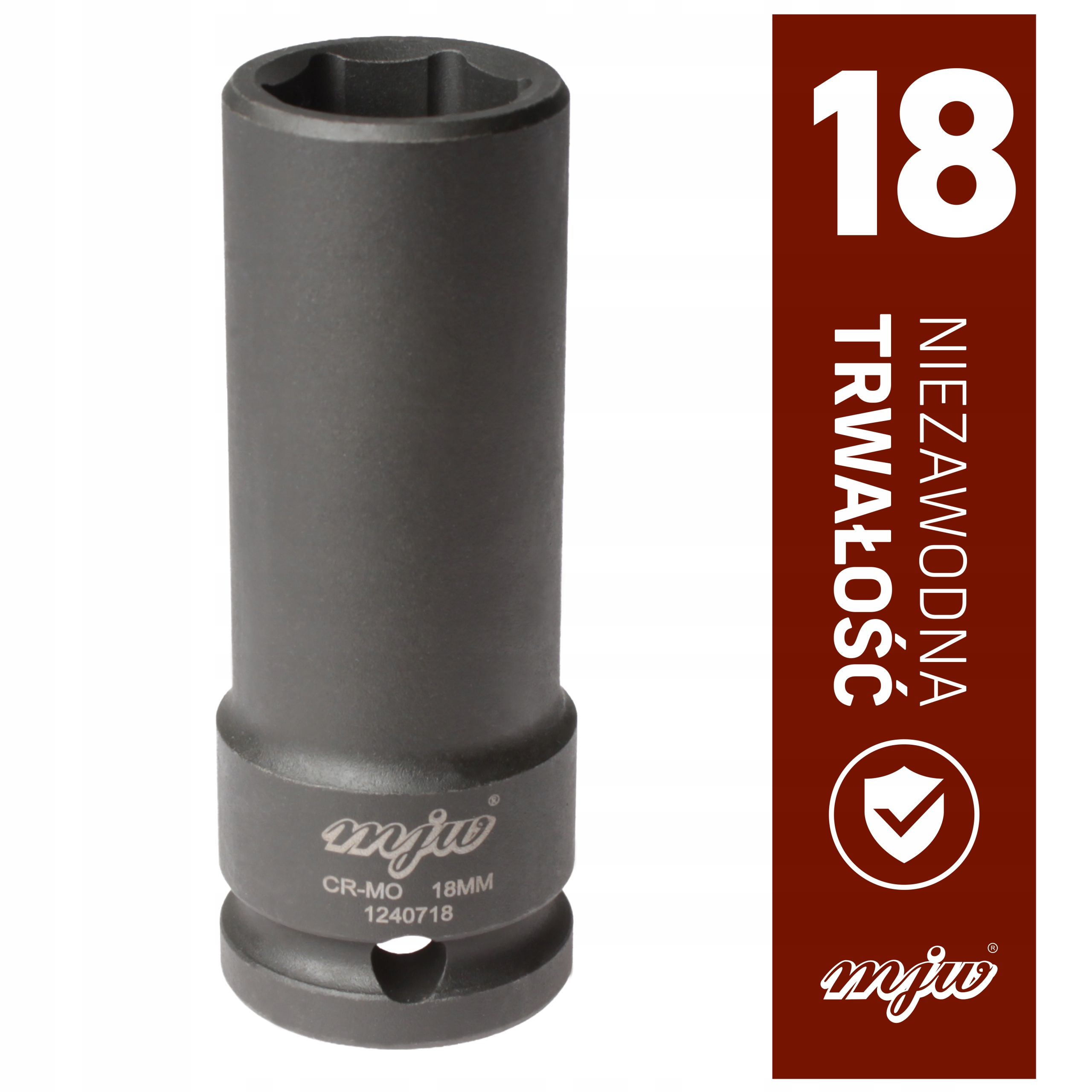 

Nasadka udarowa długa 1/2" 6-kąt 18 Mjw