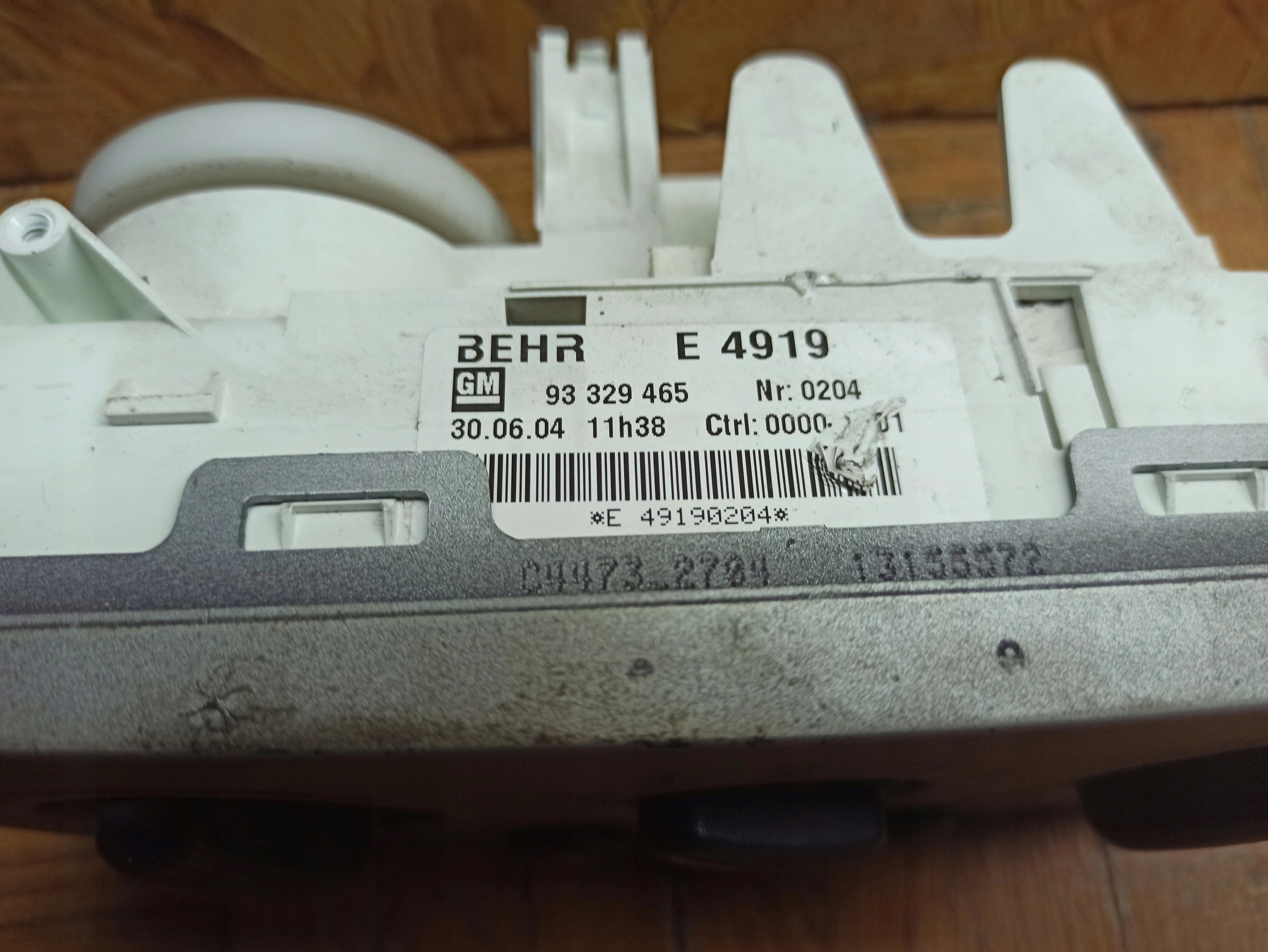 PANEL klími klimatizaci OPEL MERIVA A 93329465