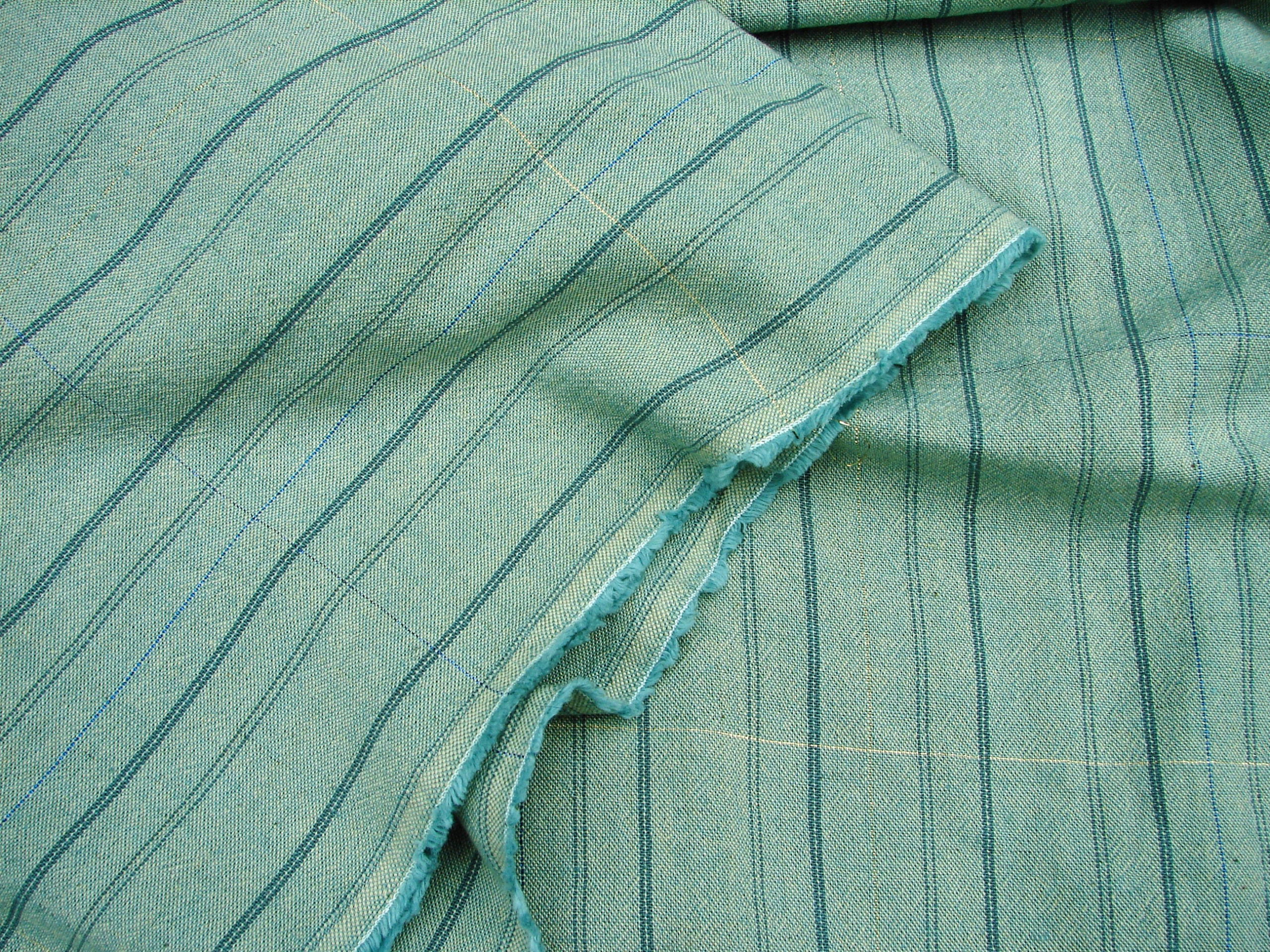 Kupón Materiál len/bavlna máta zlato 1,50 x 1,80 m