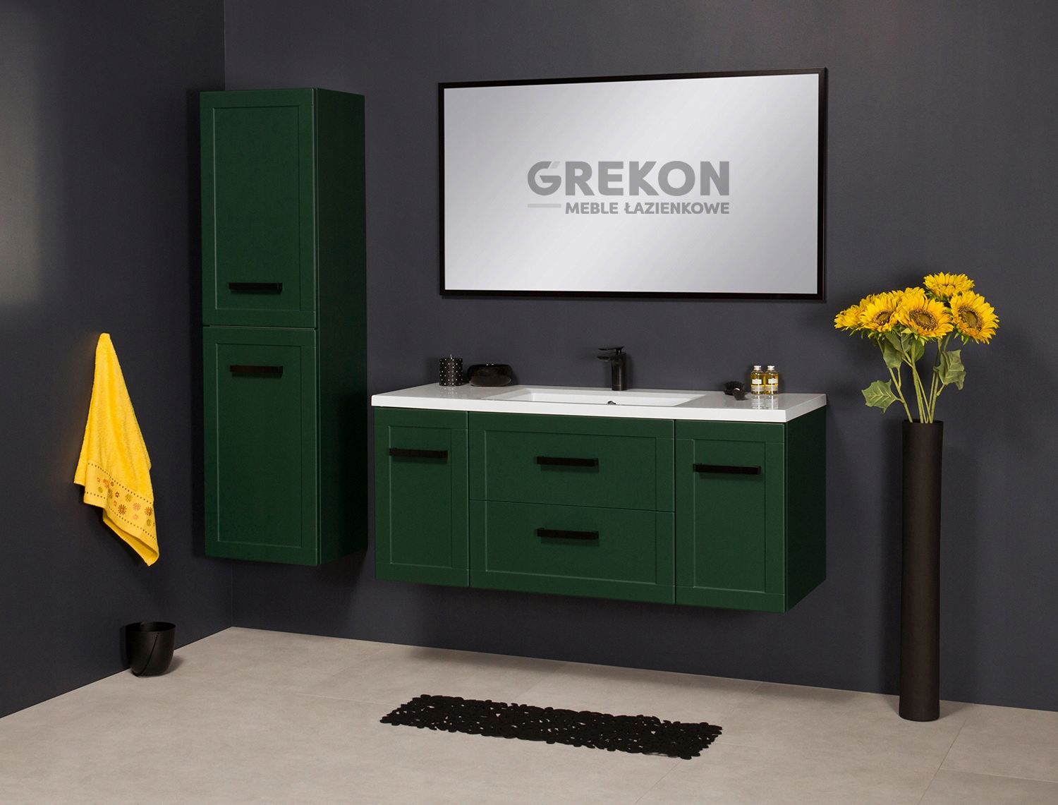 MEIVA meble łazienka zielona szafka + umywalka 120 Kod producenta MVA-N-U120/46C
