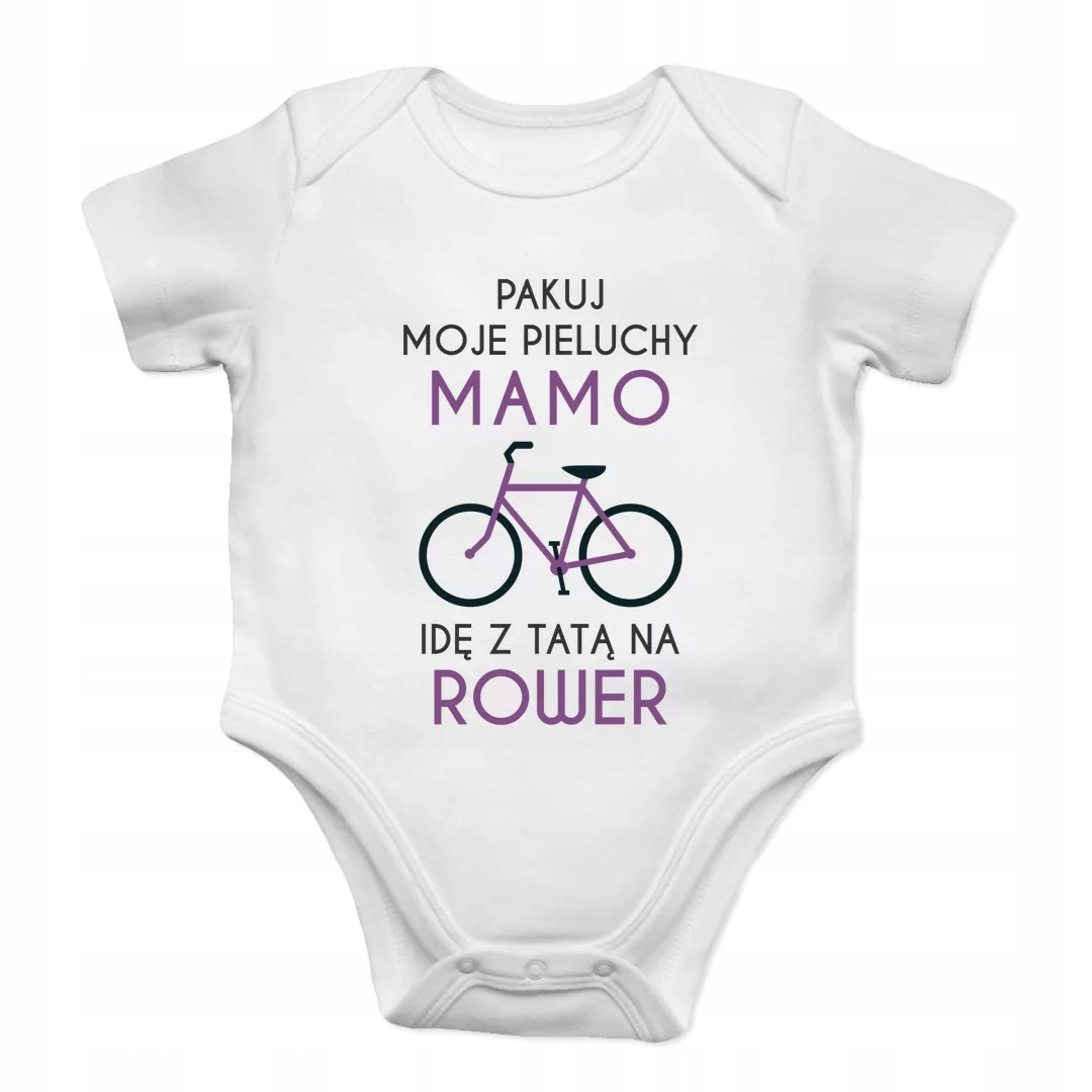 

Pakuj moje pieluchy mamo - rower - body dziecięce
