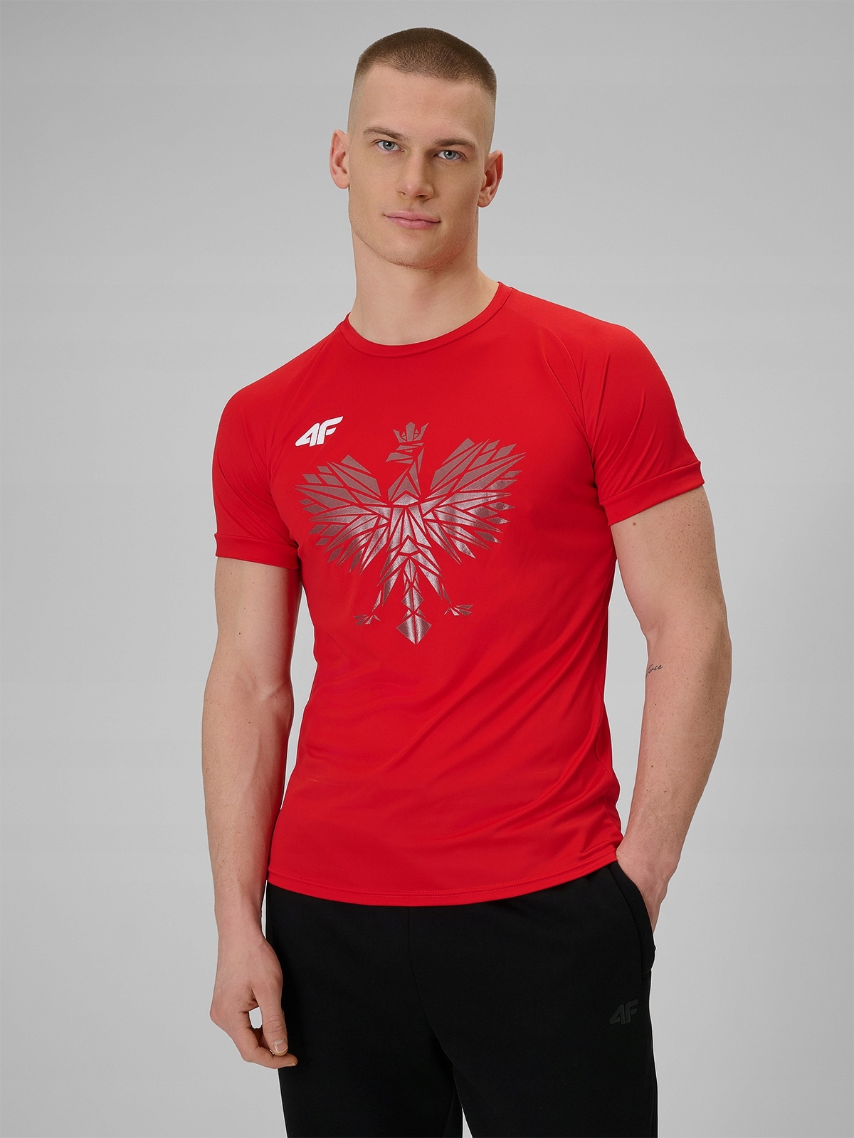 4F Tričko Fanoušek Unisex Červená Regular Rychleschnoucí 3XL