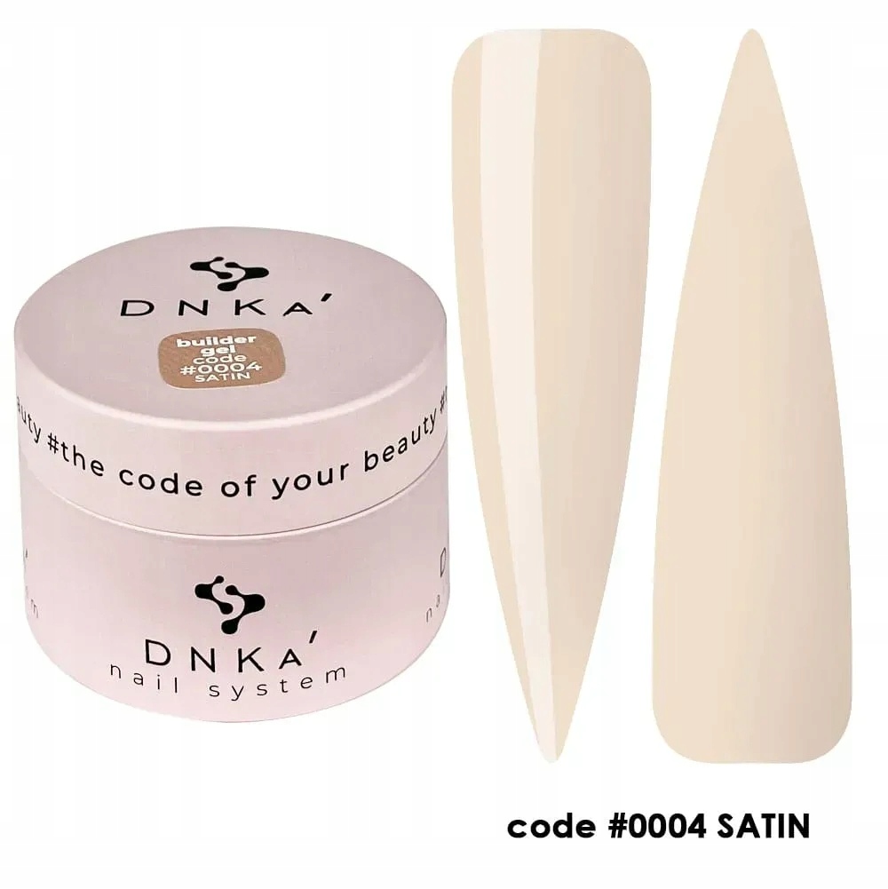 DNKa Builder Gel 0004 Satin 30 ml stavební gel béžový nude