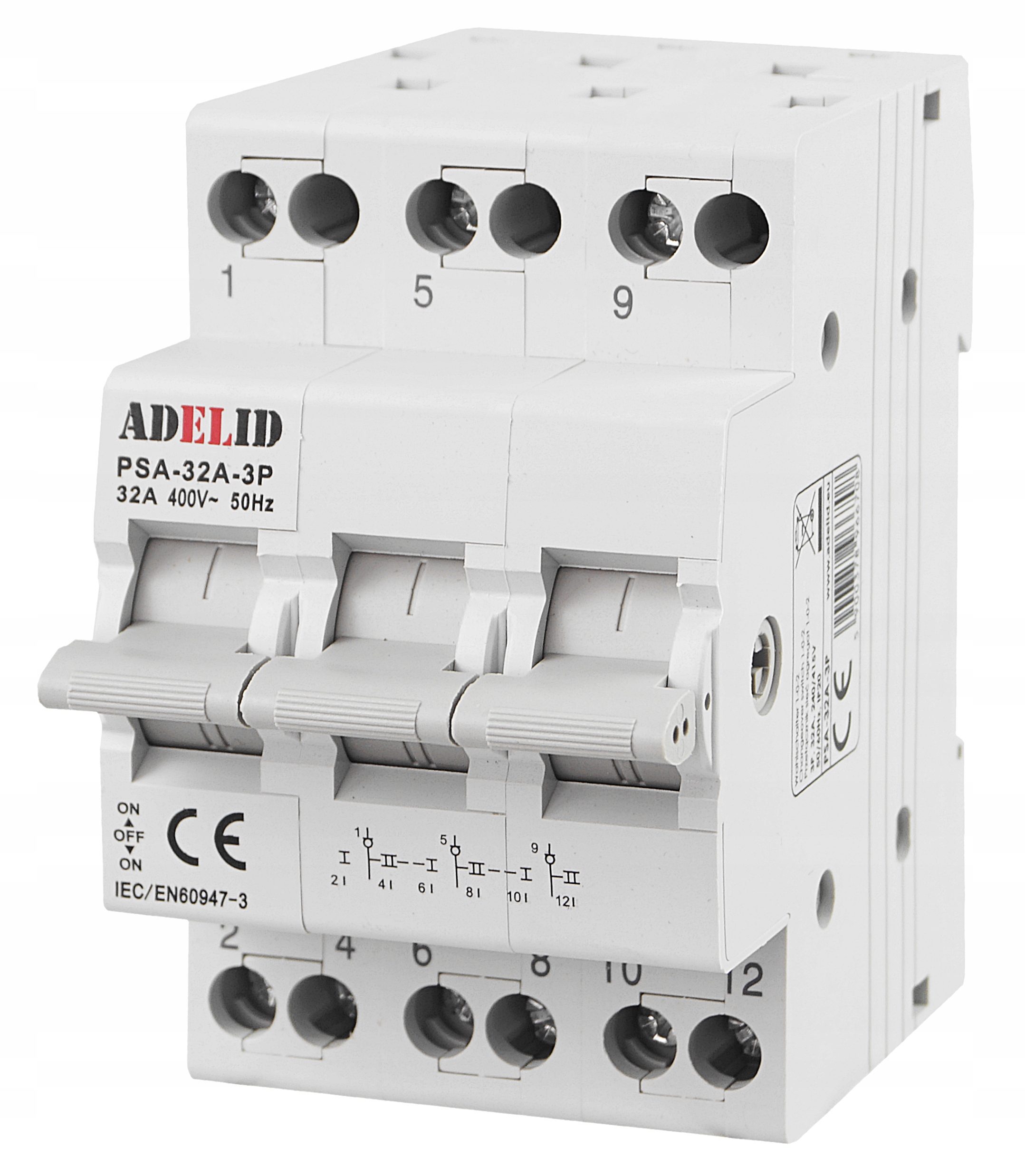 

Przełącznik Zasilania Sieć-agregat 3P 32A 1-0-2