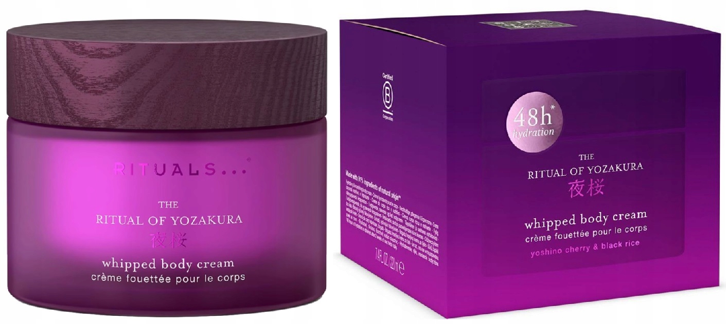 Rituals Yozakura Balsam Krem do ciała Wiśnia Wanilia Szklany Słoik 200ml