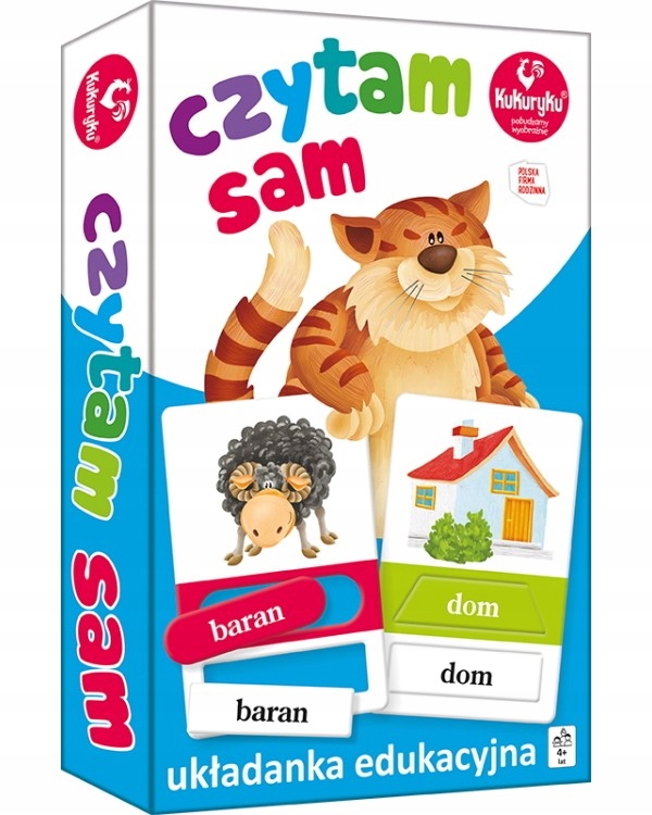 Układanka Kukuryku Czytam sam Bohater brak