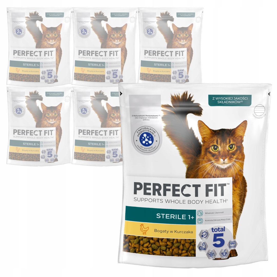 Levně Perfect Fit Sterilní Krmivo Pro Kočky Kočky S Kuřecím 6x750g