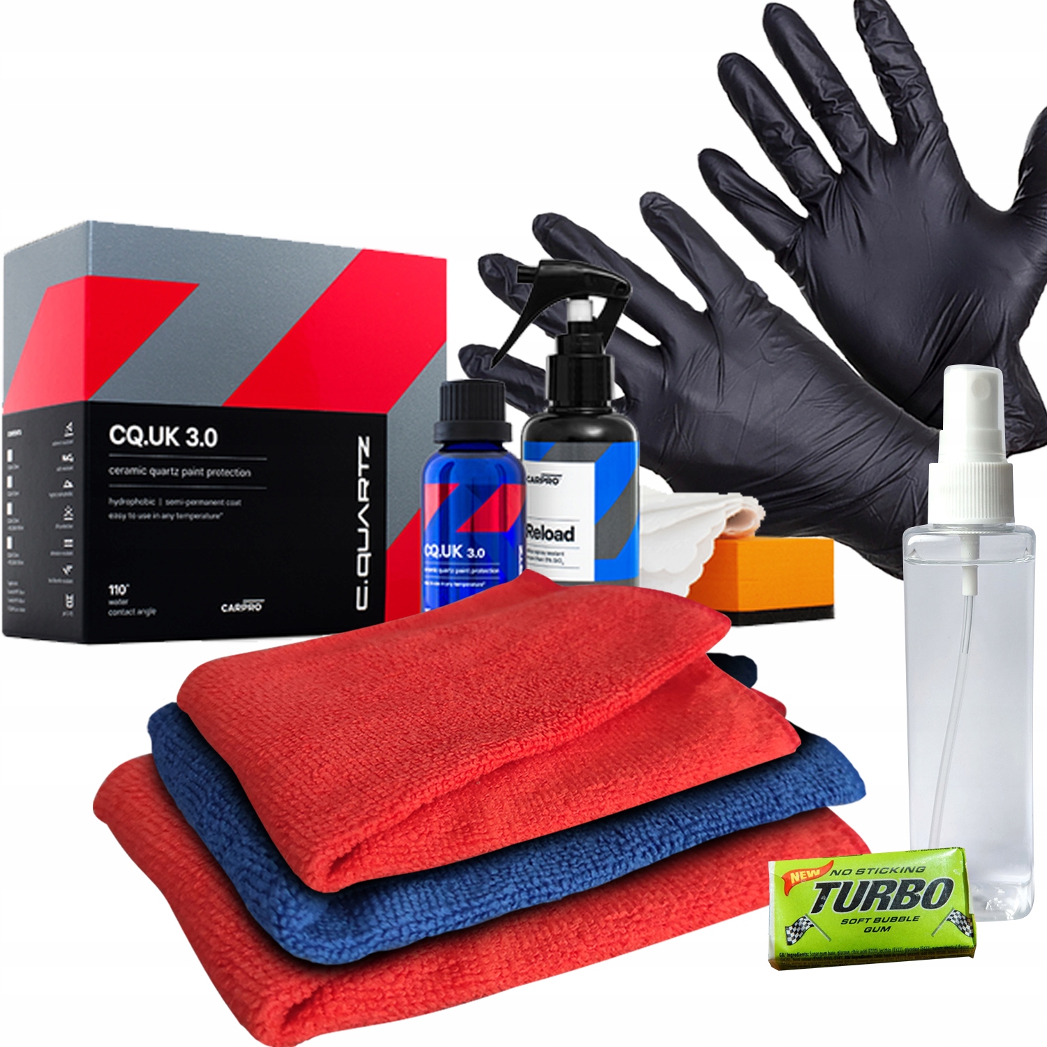 Zestaw powłoka kwarcowa CarPro C.Quartz UK Edition 3.0 30ml +Reload 100ml