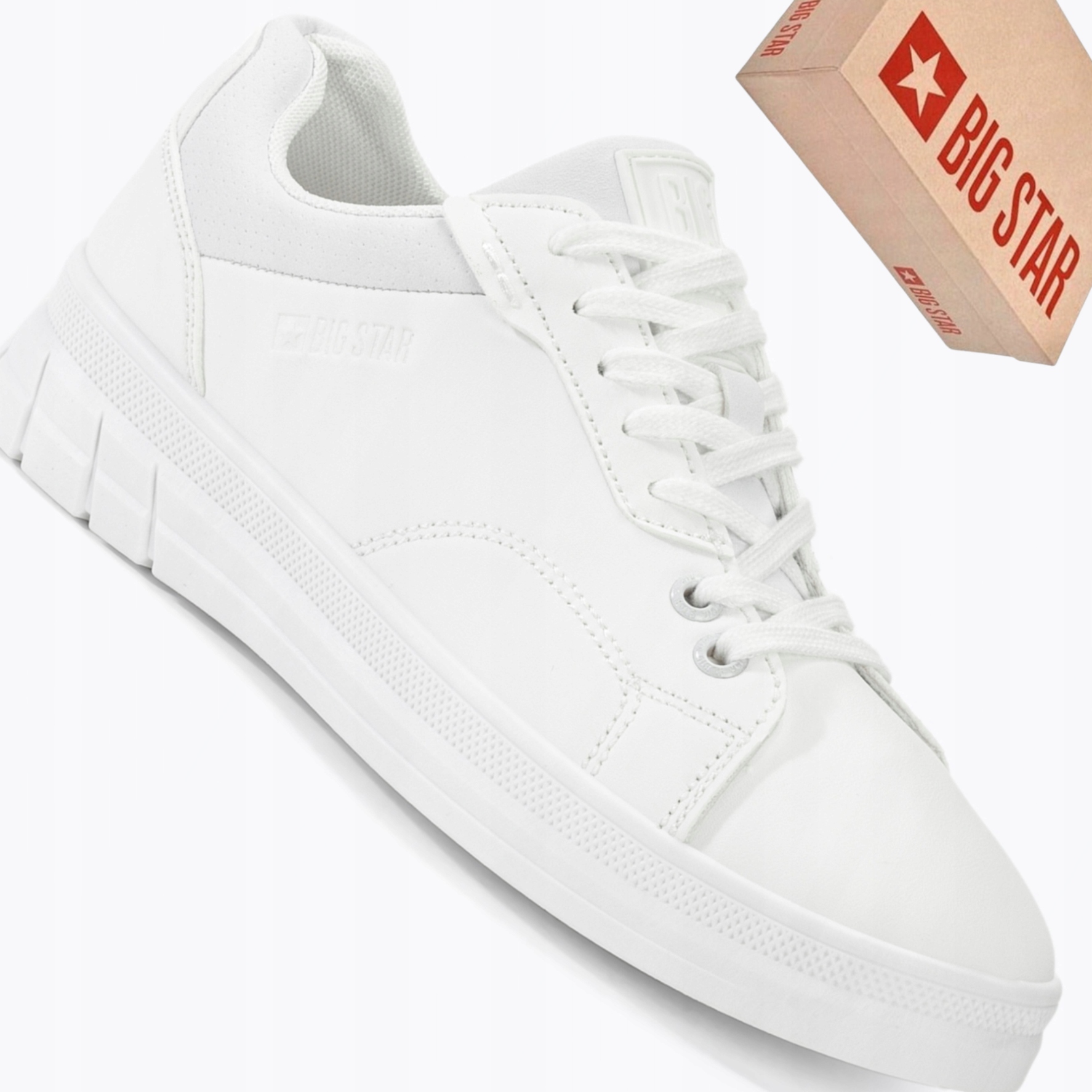 Big Star NN274458 Białe Trampki Damskie i Stylowe Buty na Co Dzień