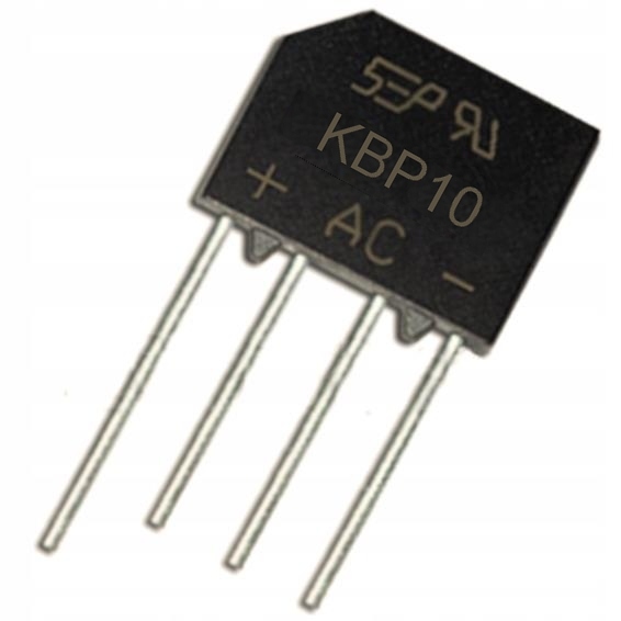 

KBP10 mostek prostowniczy 2A 1000V 1kV
