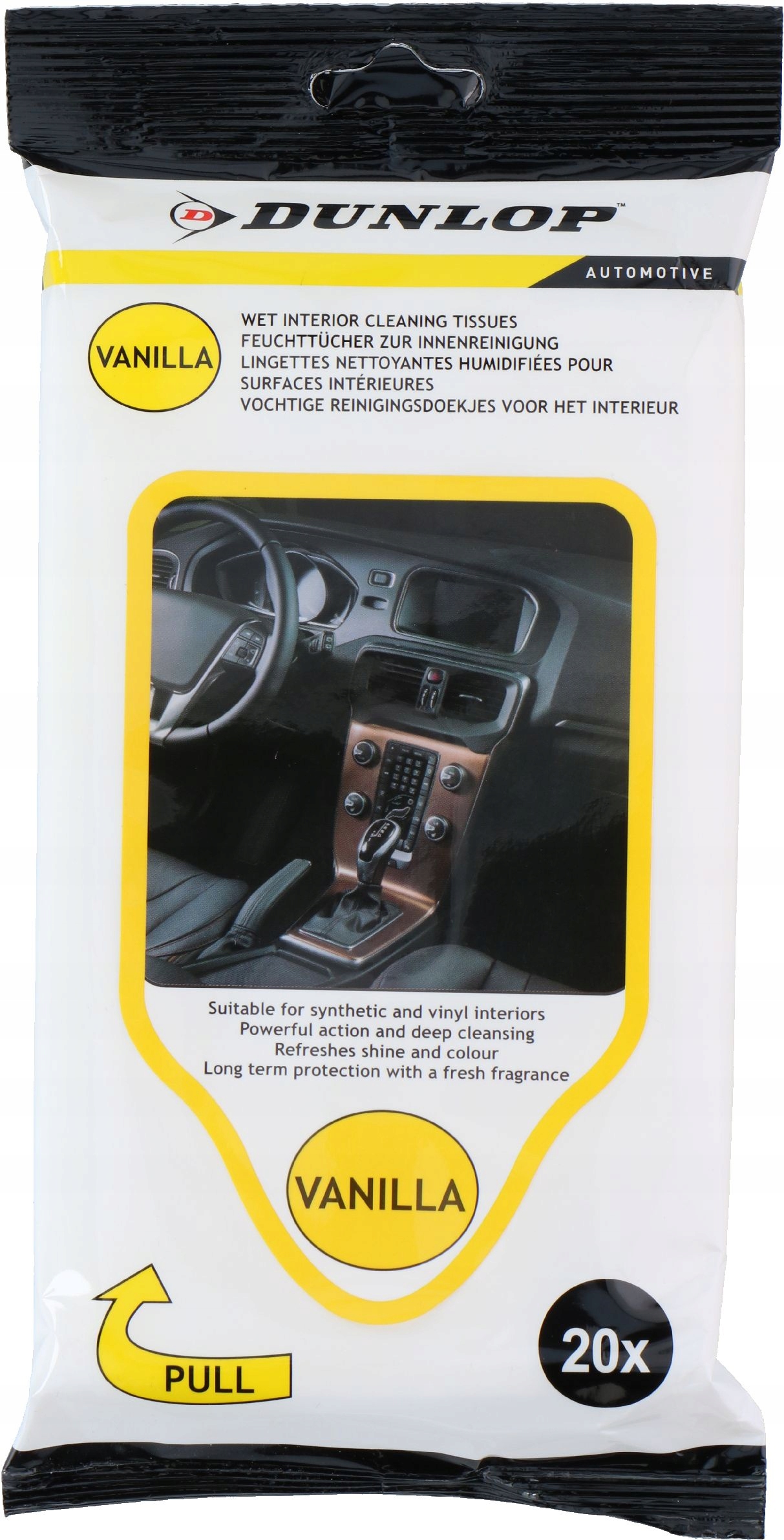 

Ściereczki chusteczki do kokpitu Dunlop 20szt