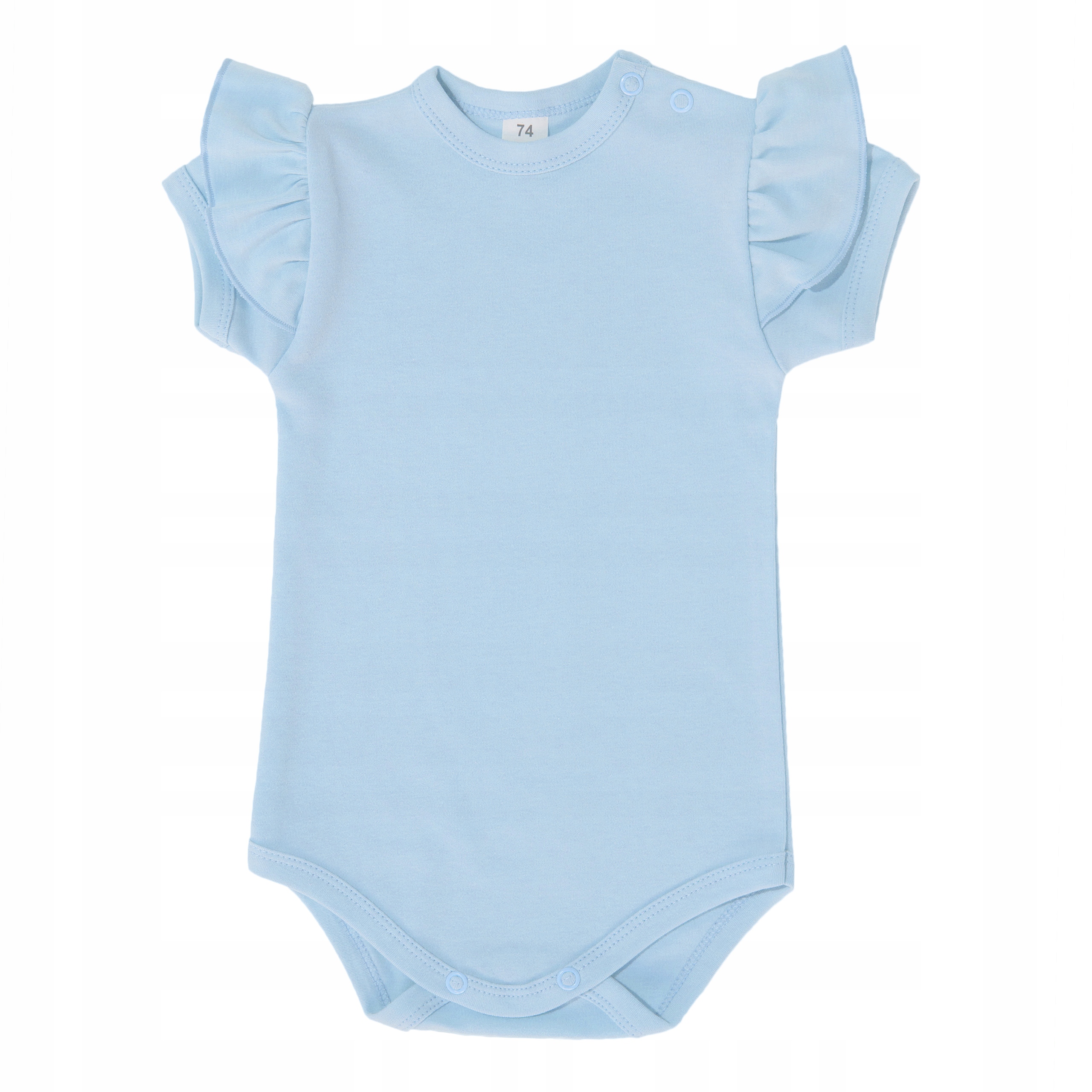 BODY Z FALBANKĄ BAWEŁNA NIEBIESKIE JASNE R 86