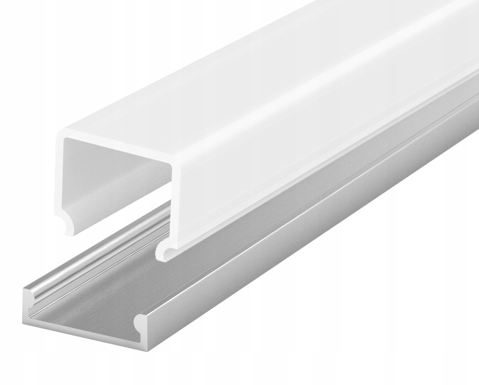 

Profil Alu Płaski do taśm Led Klosz Wysoki 1mb