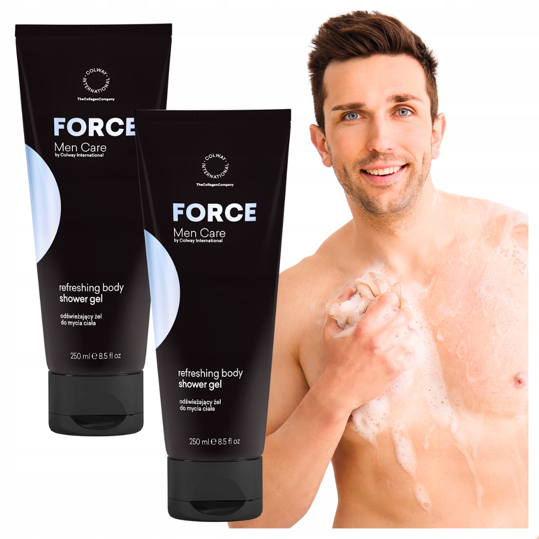 2x Osvěžující gel na mytí těla Colway Force 250 ml