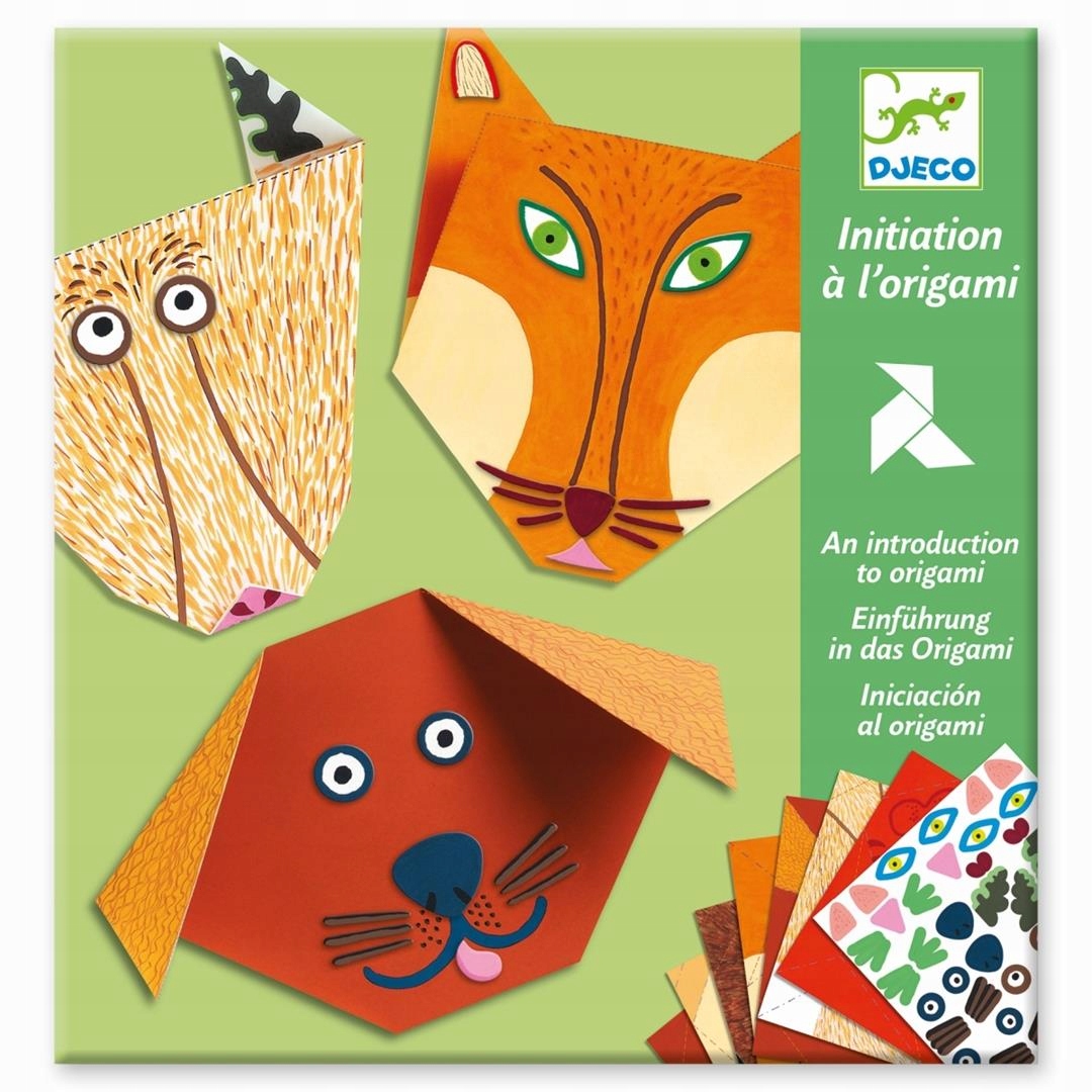

Origami Zwierzątka z naklejkami Djeco 4+