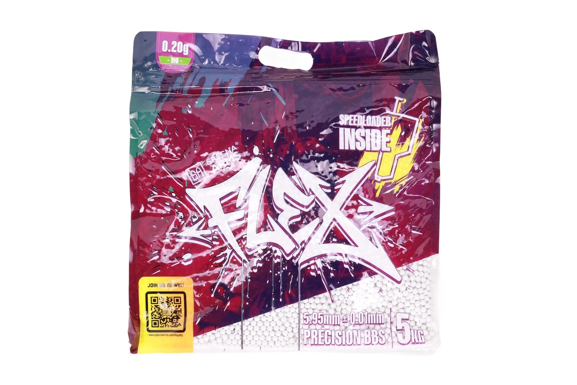 Specna Arms Flex kulki precyzyjne 0.20g Bio 5 kg szybkoładowarka