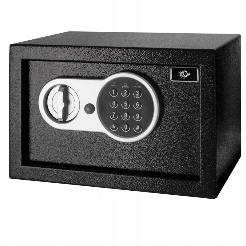 Sejf Kasetka Na Pieniądze Zamek Cyfrowy Czarny