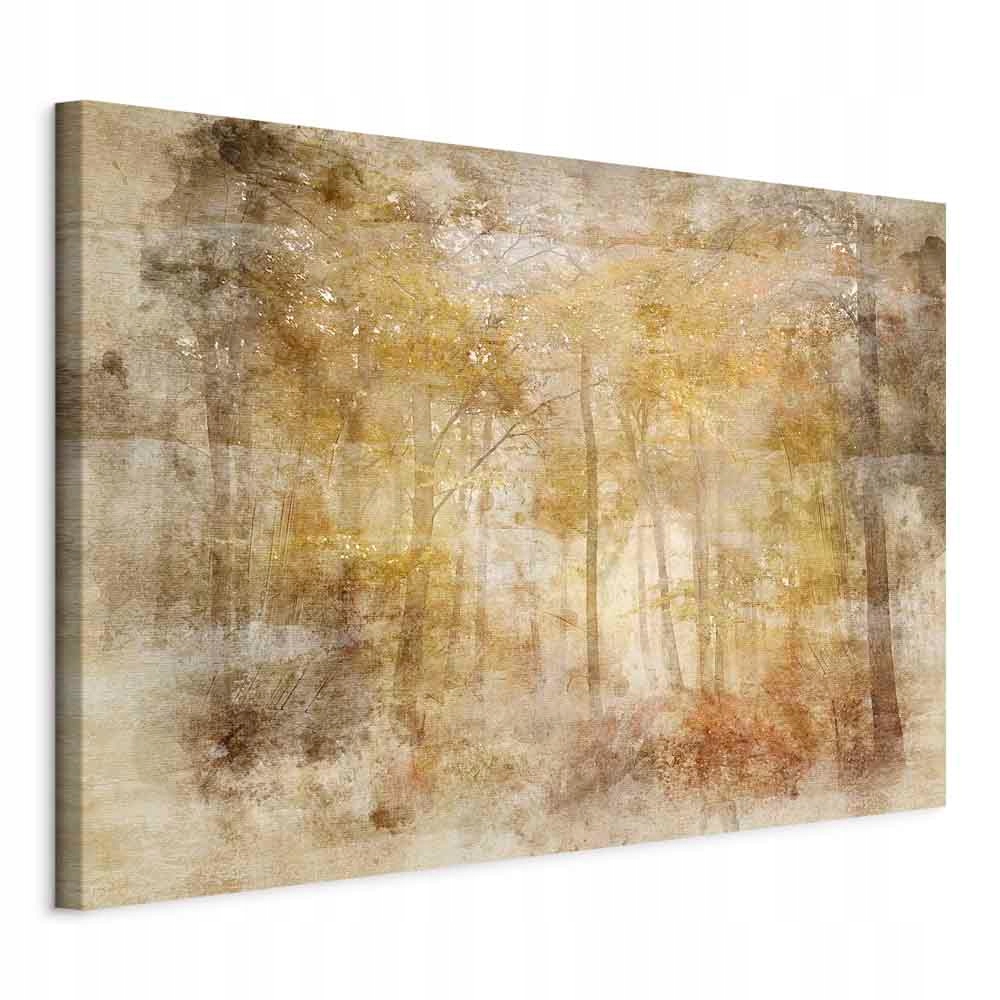 Obraz Na Plátně Stromy Les Příroda Retro Vintage Do Obývacího Pokoje Ložnice 90x60