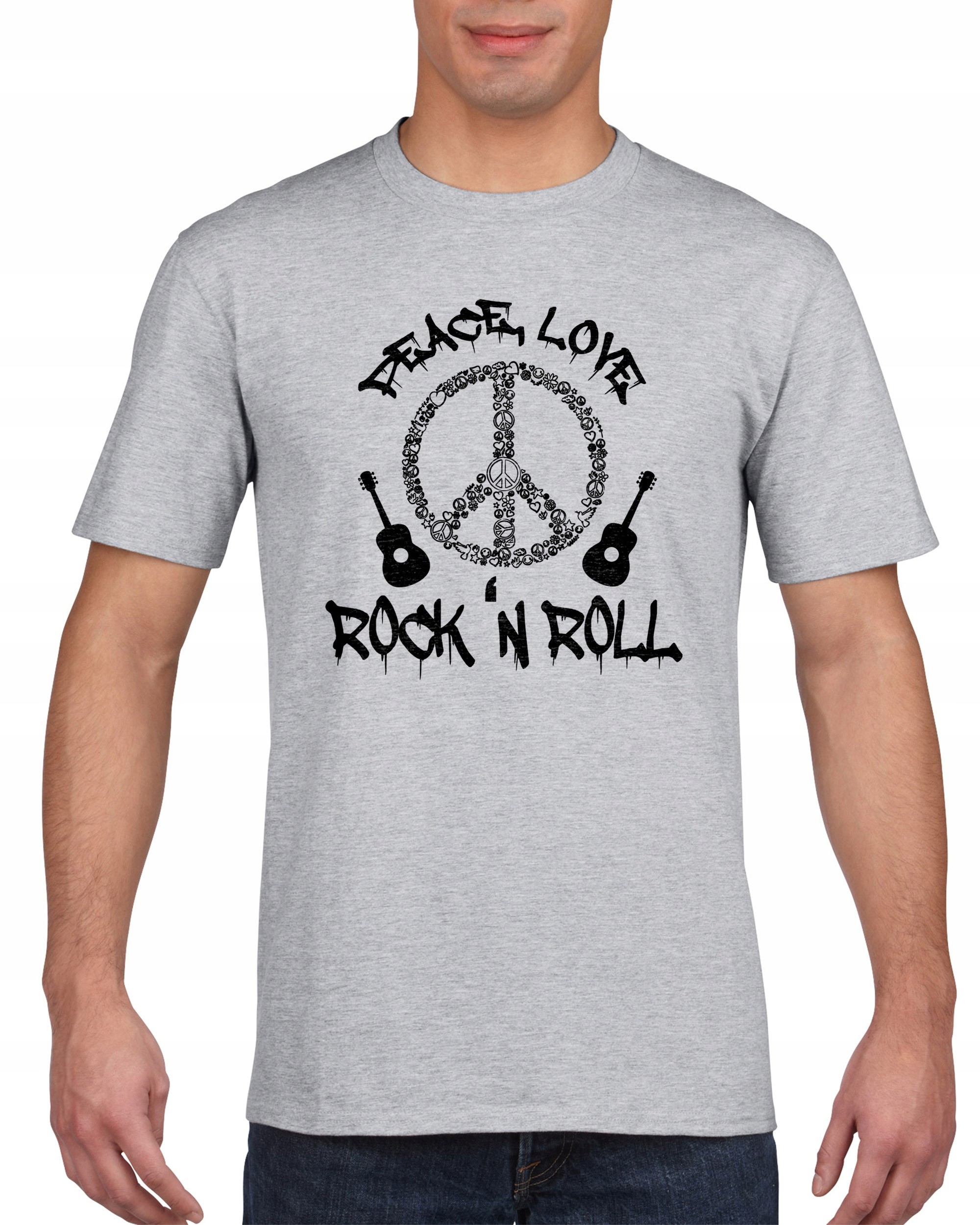 

Koszulka męska Peace Love Rock and roll M