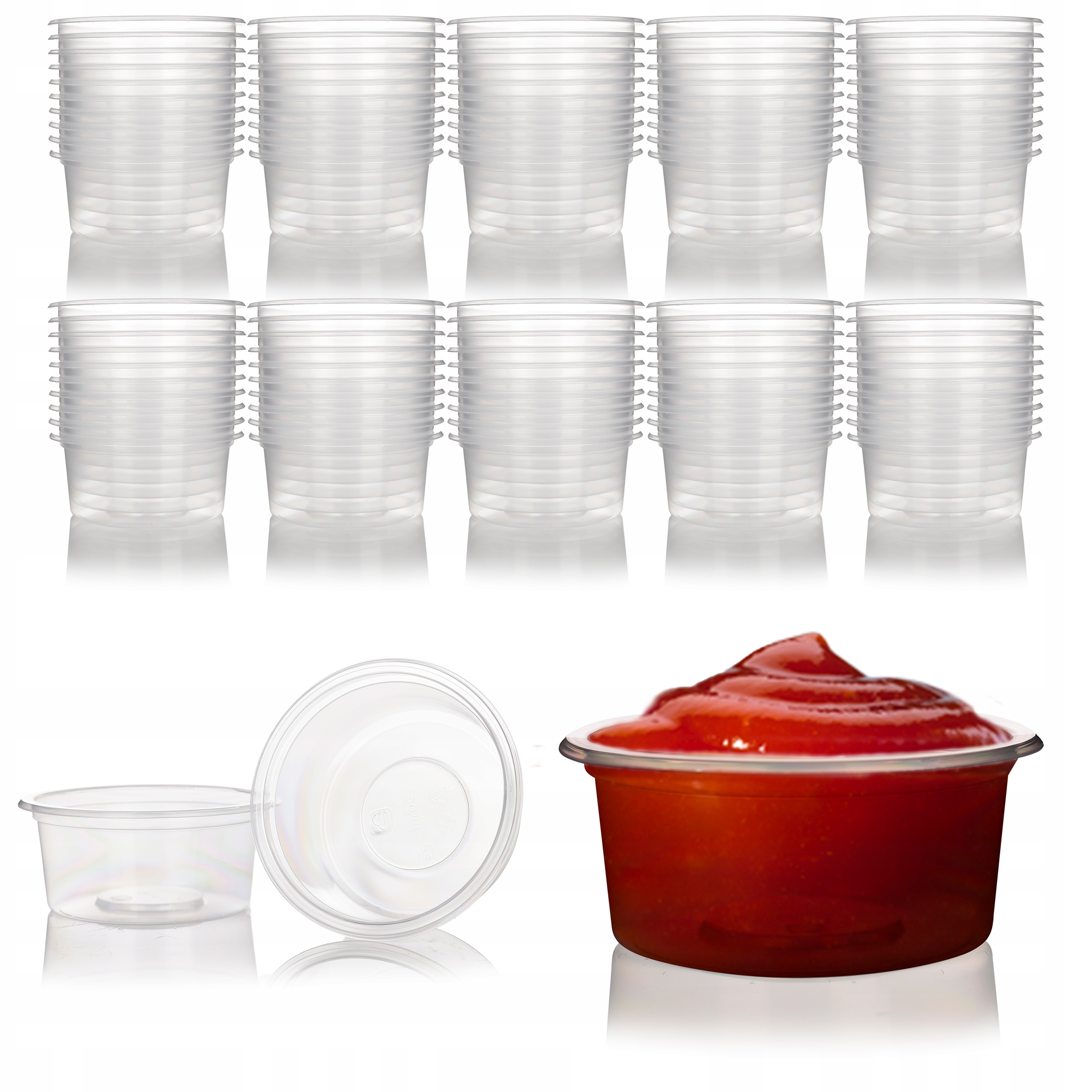 Pojemniki na sos 80 ml 100szt. ABENA