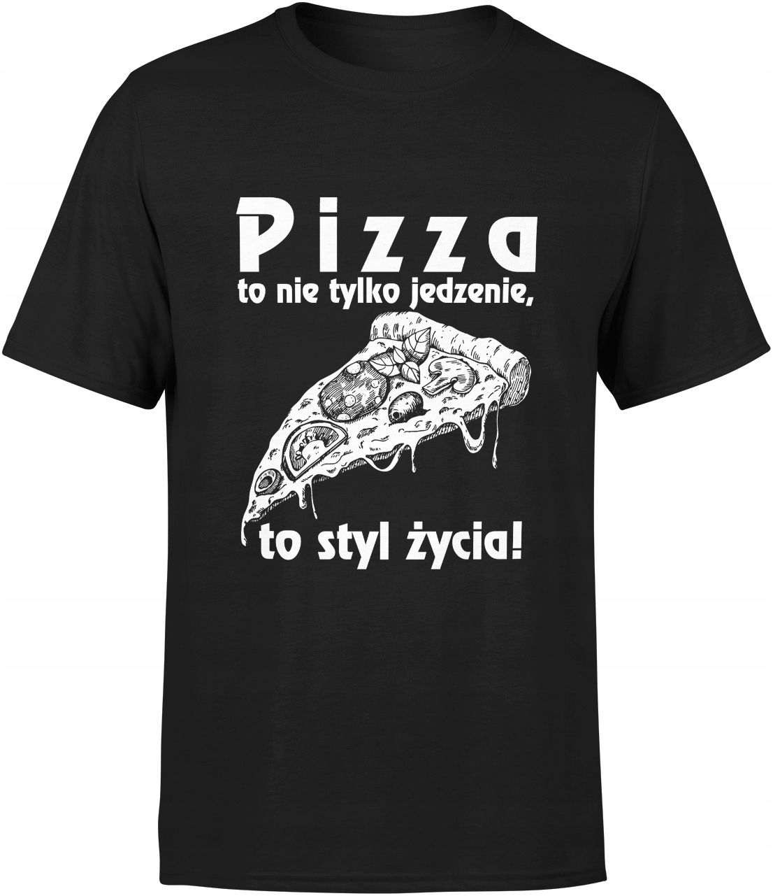 

Śmieszna Koszulka Z Nadrukiem Męska Pizza Pizzeria
