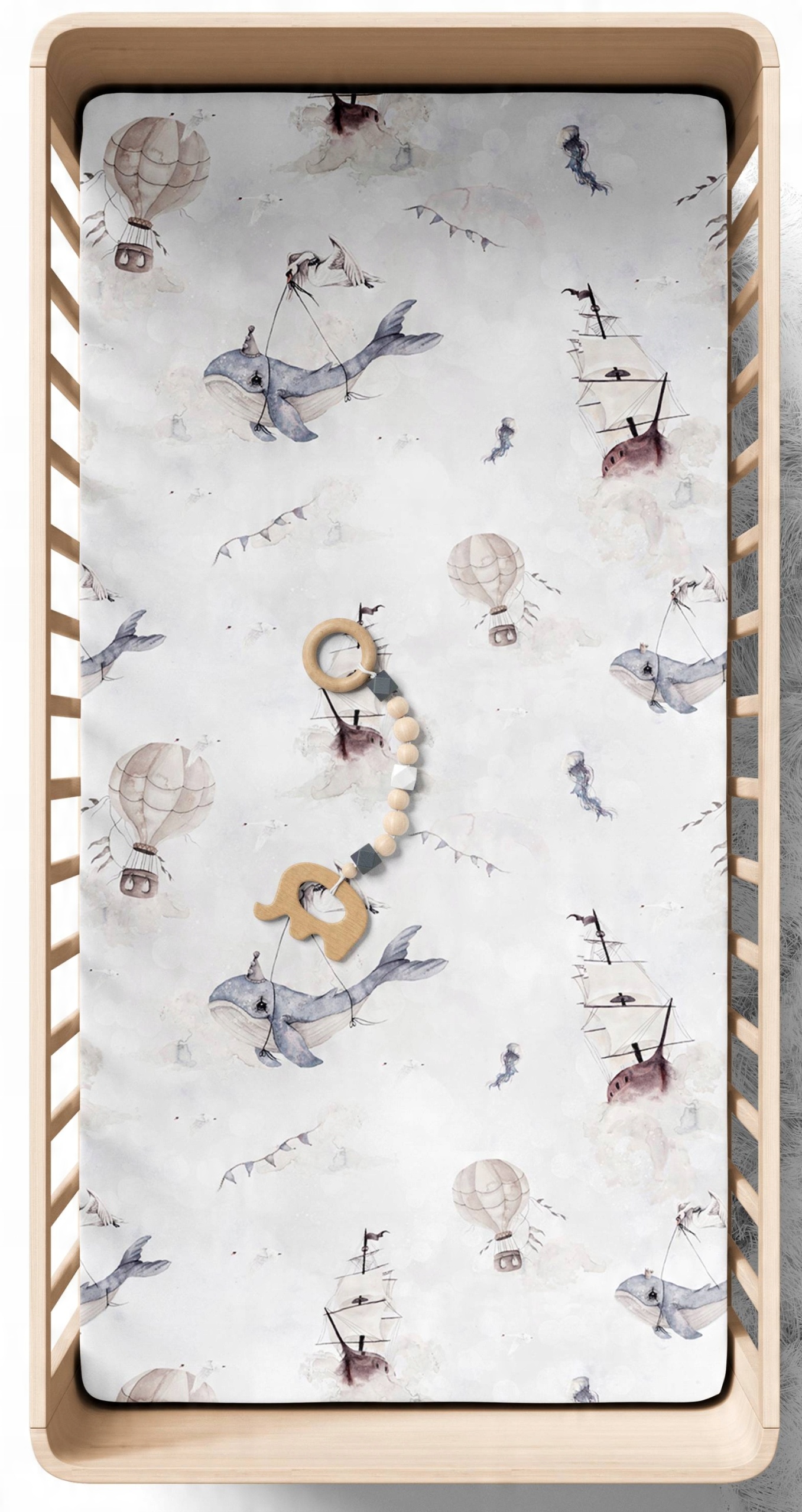 

Prześcieradło do łóżeczka 120x60cm Podniebny ocean