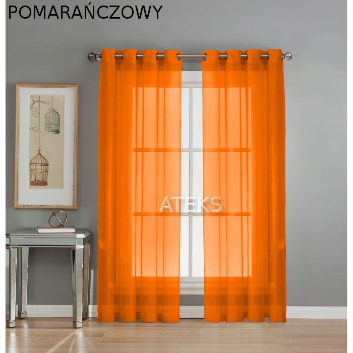 FIRANA WOAL NA PRZELOTKI 145x250 wys. pomarańczowy Wzór gładki